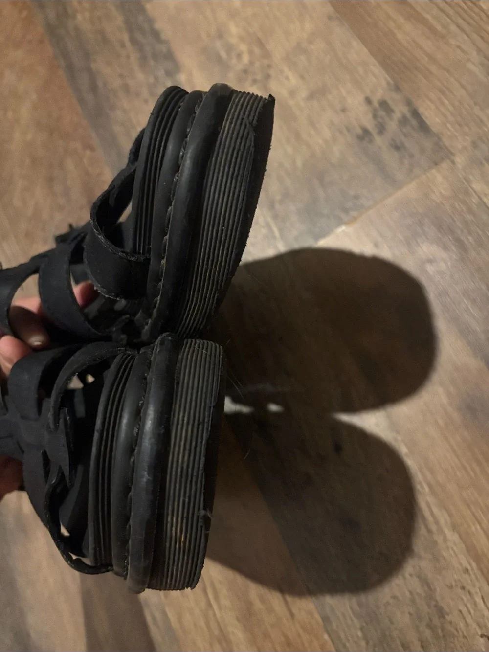 Dr Marten’s Black Strappy  Sandals